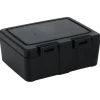 Outlet Gifi Lunch box à 2 compartiments - Boîte alimentaire en plastique noir 1L