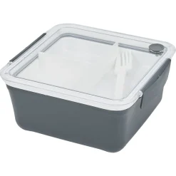 New Gifi Lunch box 2 niveaux plastique gris 95cl