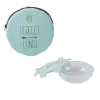 Discount Gifi Lunch box ronde "My perfect lunch" bleu