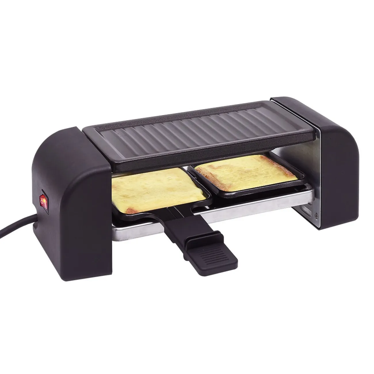 Best Gifi Machine à raclette Duo connectable noire 2 poêlons 450W