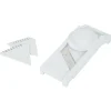New Gifi Mandoline multiusage 4 accessoires inox et plastique blanc