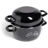 Hot Gifi Marmite à moules avec couvercle Ø20,5cm acier noir