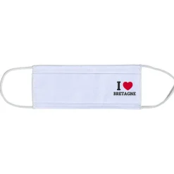 Gifi Bien-Être^Masque tissu imprimé coeur Bretagne 60 Lavable Catégorie 1