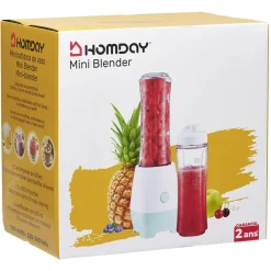 Online Gifi Mini blender avec deux gourdes de 600 ml