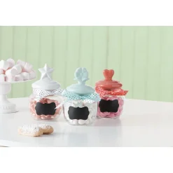 Gifi Mini-Bonbonnière ardoise en verre