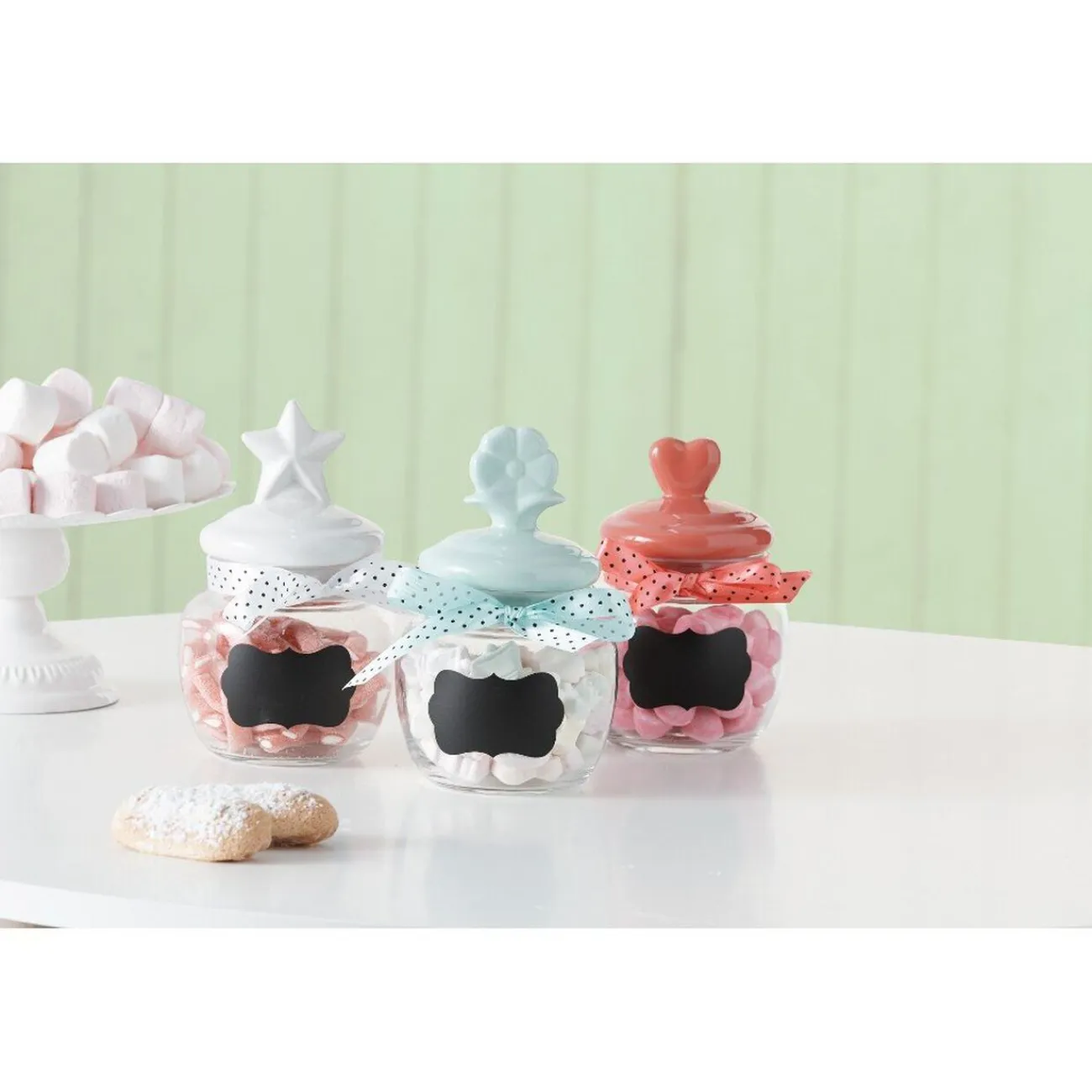 Gifi Mini-Bonbonnière ardoise en verre