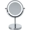 Gifi Aménagement Salle De Bain^Miroir à led sur pied double face gris