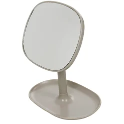 Gifi Aménagement Salle De Bain^Miroir POP gris taupe sur pied repose bijoux