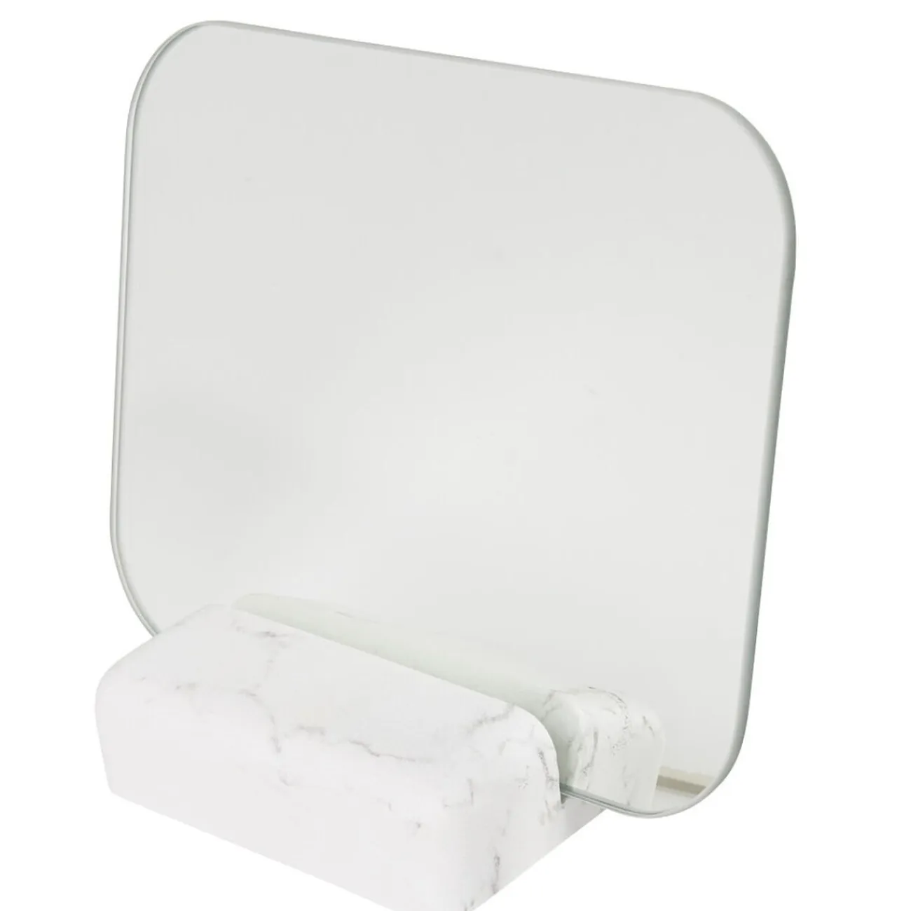 Gifi Aménagement Salle De Bain^Miroir à poser avec socle déco effet marbre
