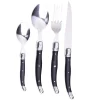 Best Gifi Ménagère inox manche noir 24 pièces