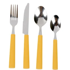 Best Gifi Ménagère inox 16 pièces moutarde