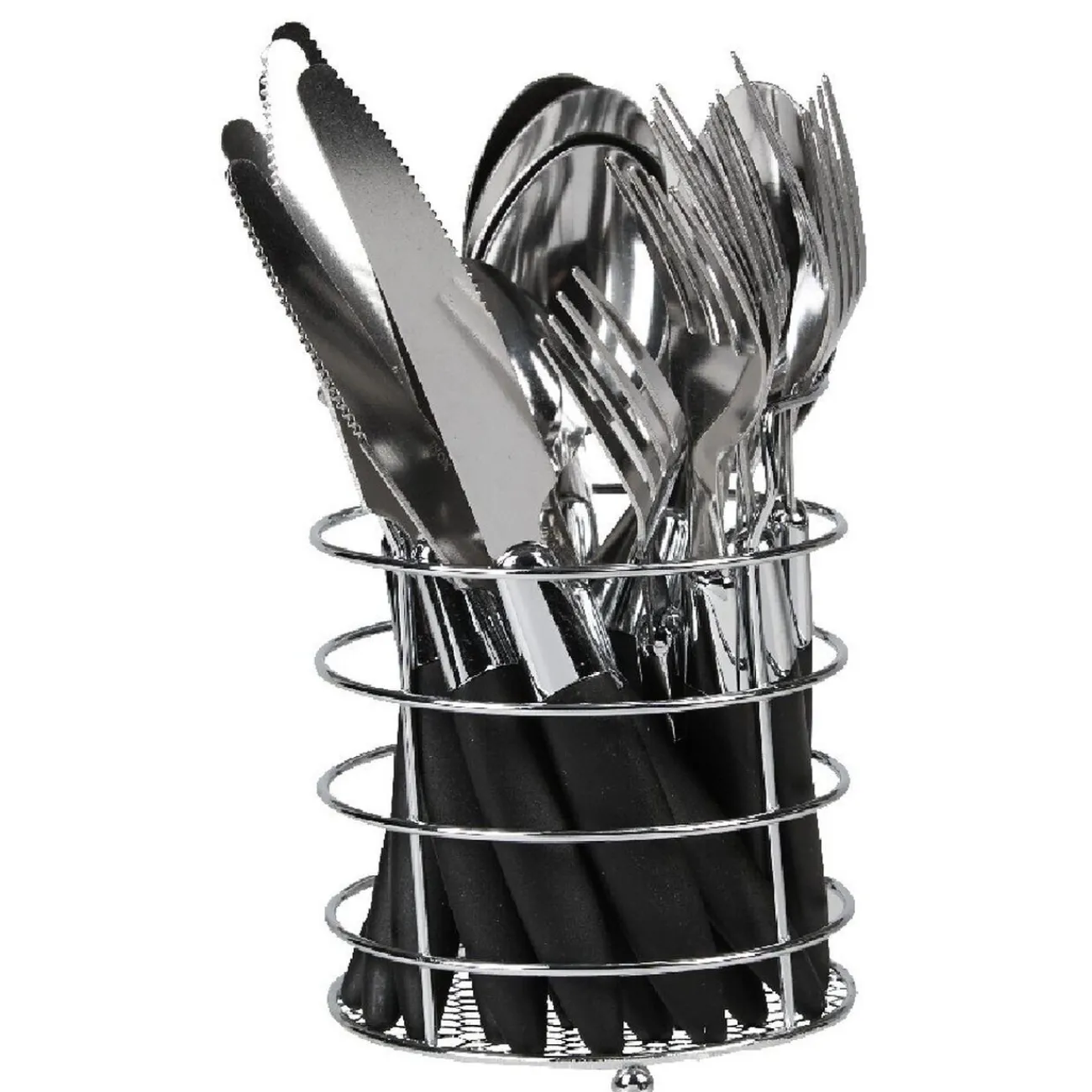 Best Gifi Ménagère 24 pièces noir