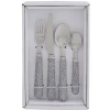 Best Gifi Ménagère 24 pièces paillettes argenté