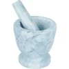 Discount Gifi Mortier avec pilon effet marbre gris Ø10,5xH10cm