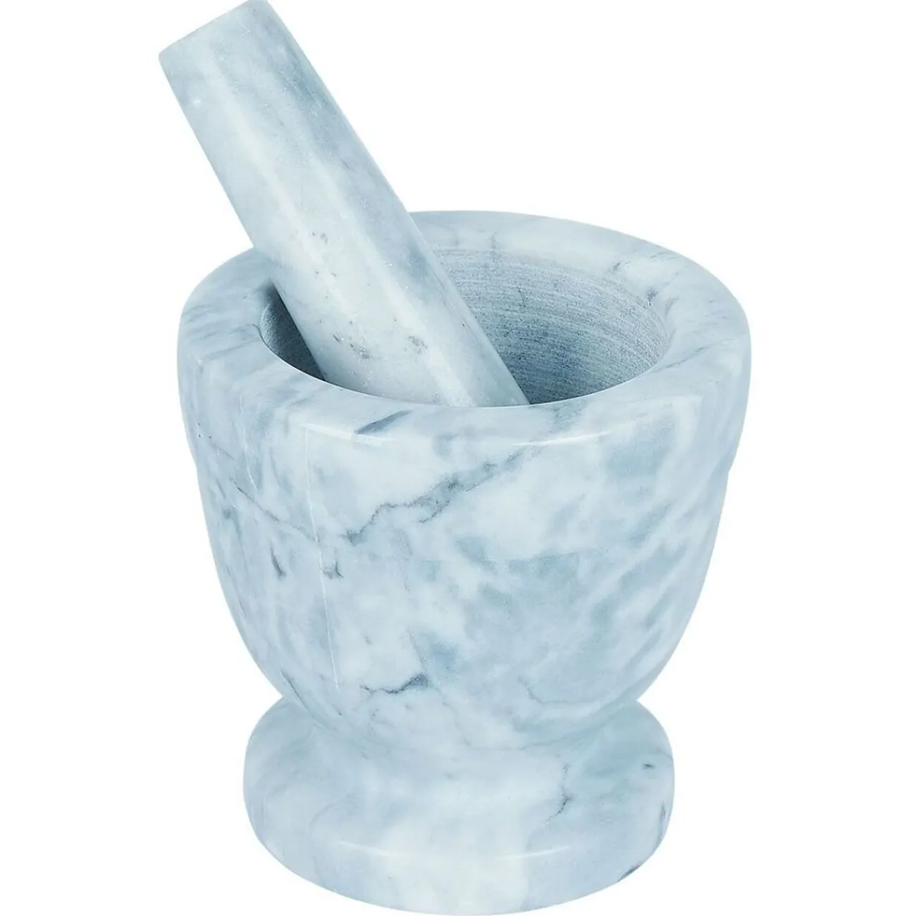 Discount Gifi Mortier avec pilon effet marbre gris Ø10,5xH10cm