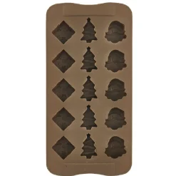 Clearance Gifi Moule de Noël pour chocolats marron