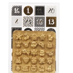 Clearance Gifi Moule en silicone Noël avec calendrier de l'avent