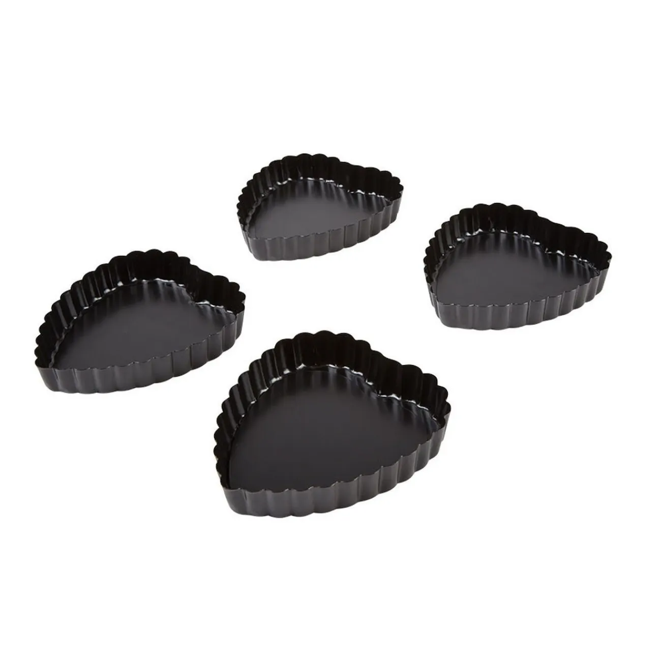Discount Gifi Moule forme mini coeur avec fond amovible x4