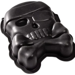 Hot Gifi Moule à gâteau forme pirate silicone 26x19xH5,5cm