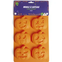 Online Gifi Moule à gâteau Halloween silicone orange 27x18xH3cm