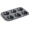 Sale Gifi Moule à muffin perforé acier noir 33,6x22xH3cm