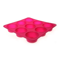 New Gifi Moule 9 muffins silicone rose