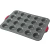 Online Gifi Moule petit four gris et rouge x20