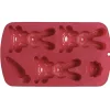 Outlet Gifi Moule pour chocolats de pâques 3 lapins fleur et carotte