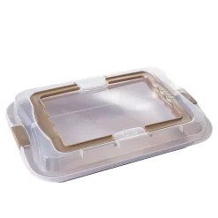 Hot Gifi Moule rectangulaire anti adhérent avec couvercle de transport