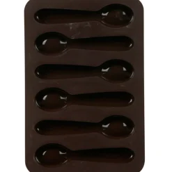 Hot Gifi Moule silicone 6 chocolats cuillères