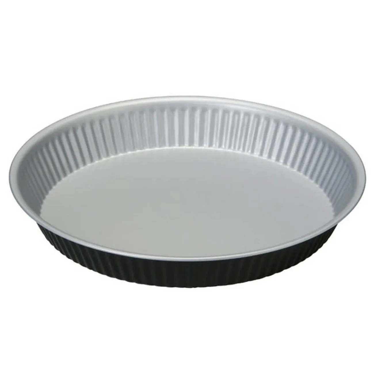 Gifi Moule à tarte antiadhésif rond Happy Hour gris noir