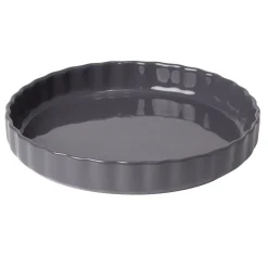Gifi Moule à tarte en céramique gris