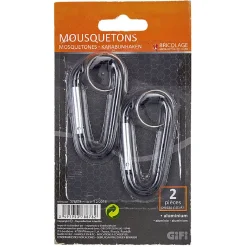 Gifi Quincaillerie^Mousqueton en aluminium