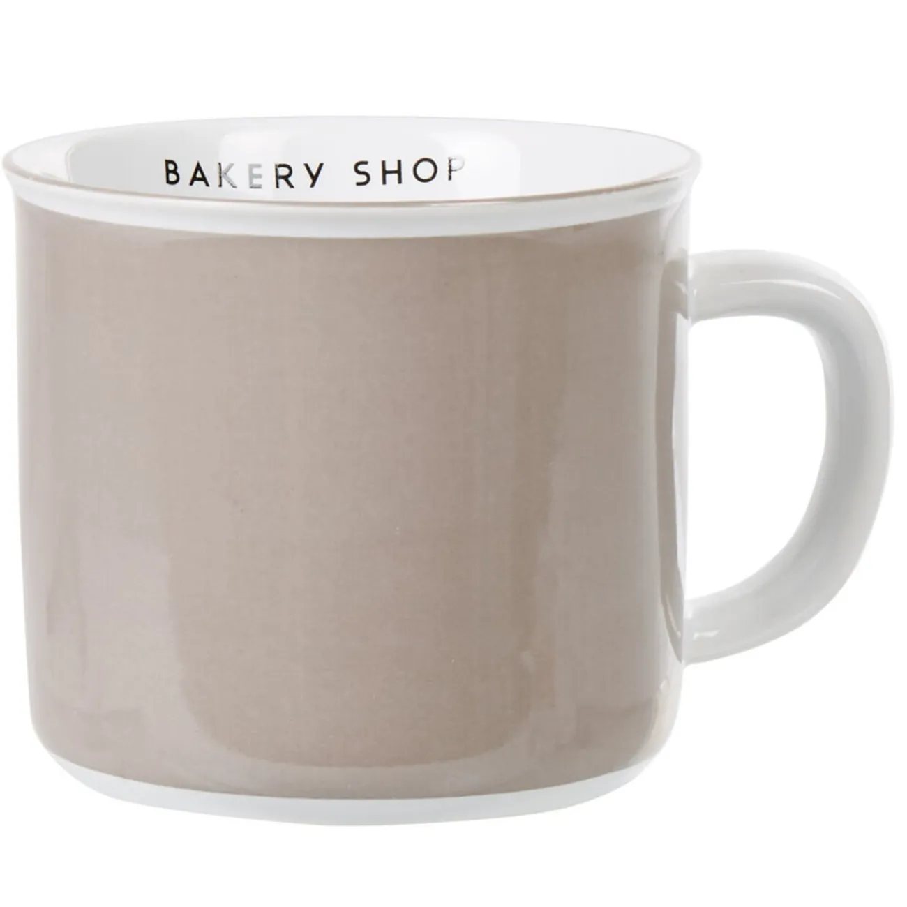 Sale Gifi Mug bicolore taupe blanc collection Bakery