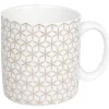 Sale Gifi Mug blanc motifs étoiles dorées