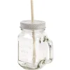 Discount Gifi Mug bocal transparent avec paille
