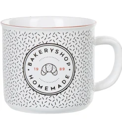 Best Gifi Mug croissant blanc noir rose collection Bakery