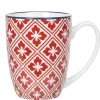 Best Gifi Mug design carreaux de ciment rouge blanc