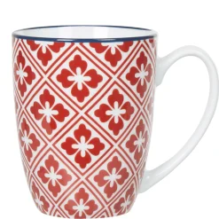 Best Gifi Mug design carreaux de ciment rouge blanc