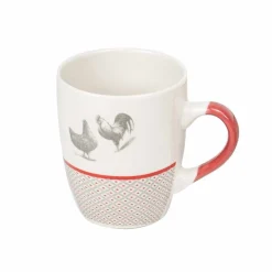 Sale Gifi Mug en porcelaine esprit campagne motif poule 33 cl