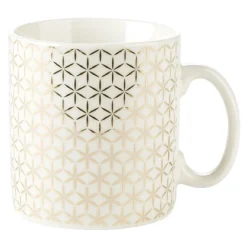 Outlet Gifi Mug en porcelaine motif étoiles dorées