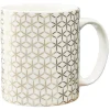 Sale Gifi Mug imprimé géométrique doré et blanc