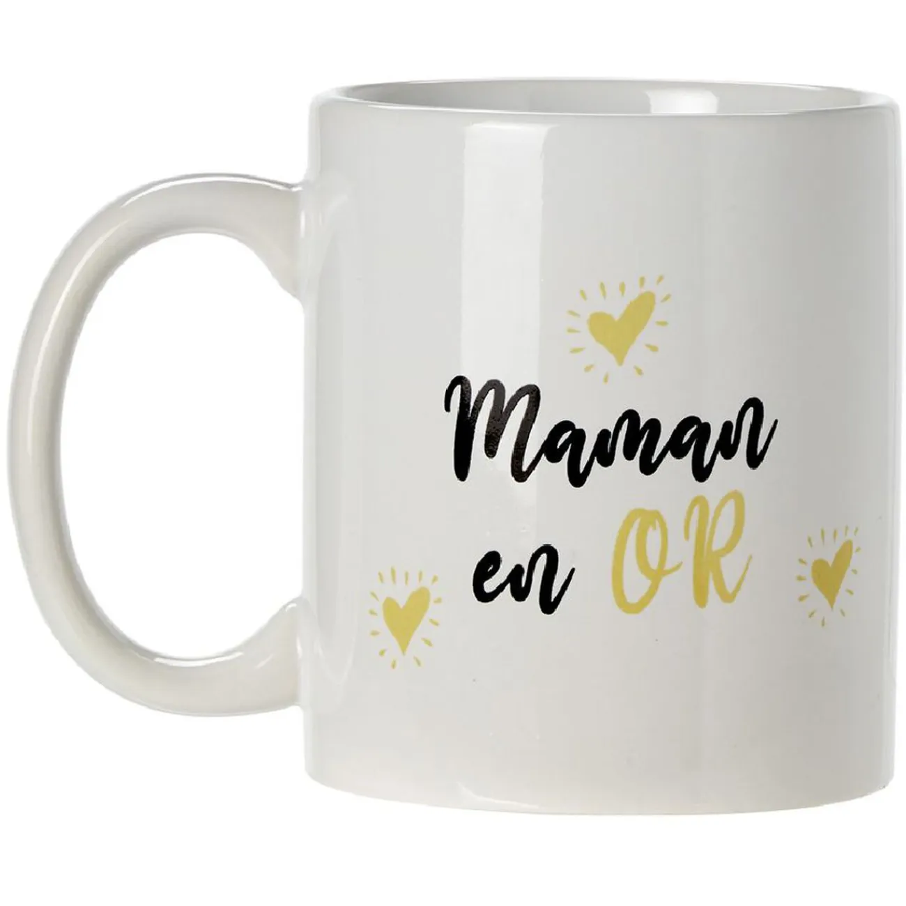 Best Gifi Mug imprimé Papa ou Maman en or