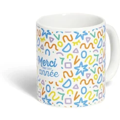 Best Gifi Mug Merci pour cette année céramique Ø8xH10cm 4 modèles