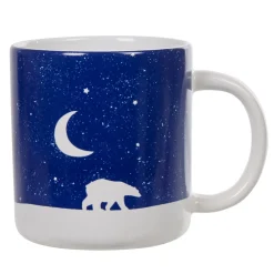 Outlet Gifi Mug motif banquise bleu et blanc motif ours et lune