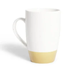 Outlet Gifi Mug porcelaine blanc et beige 500ml