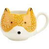 Sale Gifi Mug renard orange blanc noir