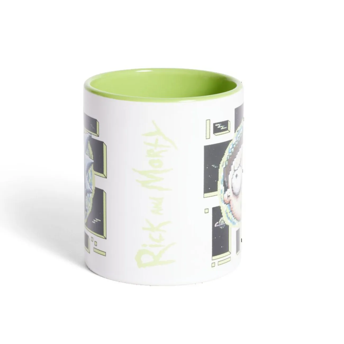 Outlet Gifi Mug Rick et Morty blanc et vert clair 315ml