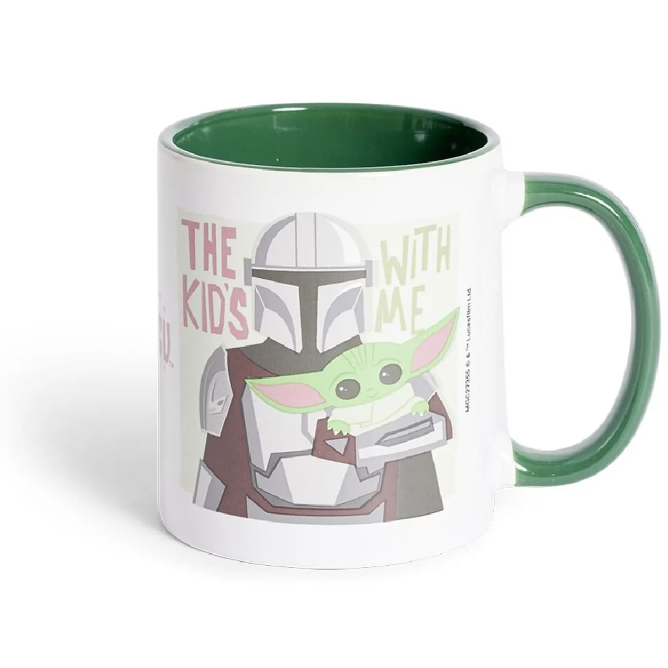 Best Gifi Mug Star Wars Mandalorian Storm Trooper blanc et vert 315ml