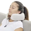 Gifi Bien-Être^Oreiller de massage gris et blanc 2 points de stimulation